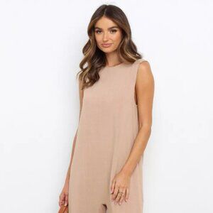 Tan Petal and Pup Yardlee Jumpsuit